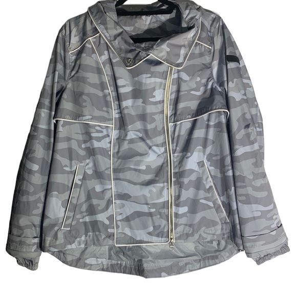 Calvin Klein gray como hooded performance jacket size large - Picture 1 of 13